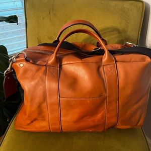 Jack Spade Warren Street New York Mill Leather Wayne Duffel Bag